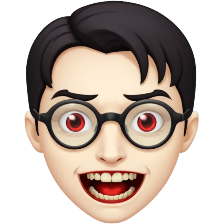 spectacled vampire emoji