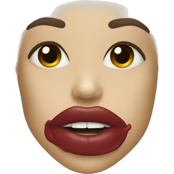 Biege Lipstick  emoji