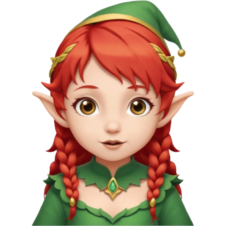 baby elf girl red hair emoji
