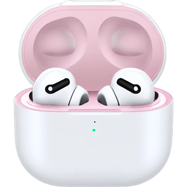 AirPods Max with bows emoji