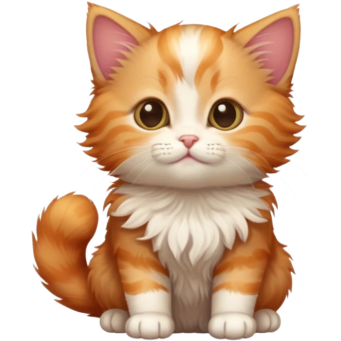 Kitten makes a wish emoji