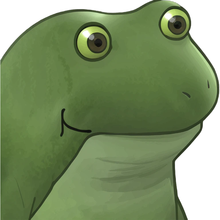 bufo avec une ellipse orbitale d'étoiles de style pixel art, dessinée avec un trait blanc aux contours noirs et rythmée par des étincelles en forme de croix de tailles variées. emoji