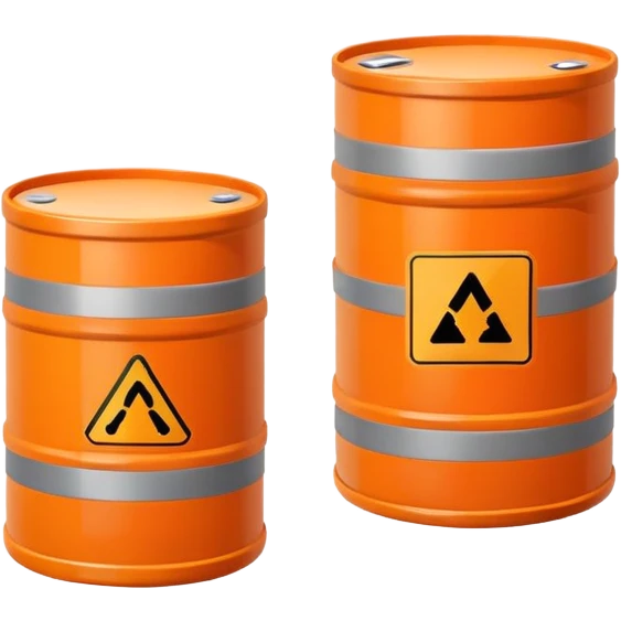 orange road construction barrel emoji