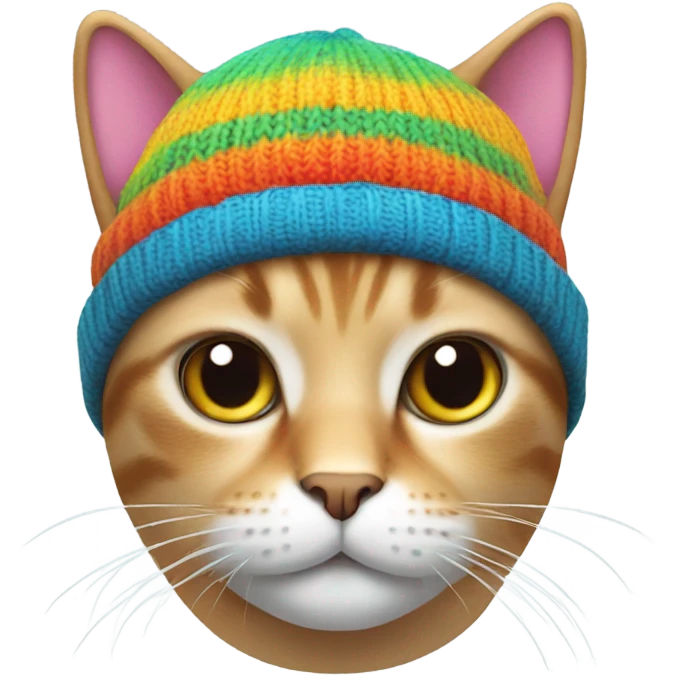 cat wearing a beanie emoji