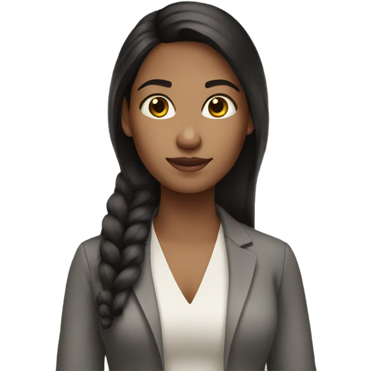 Woman with dark hair light skin beautiful  emoji