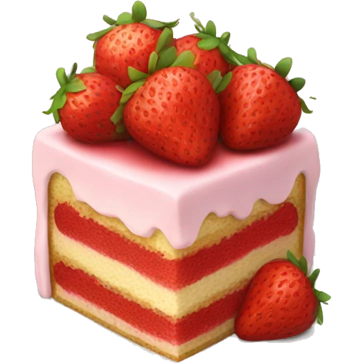 strawberry cake emoji