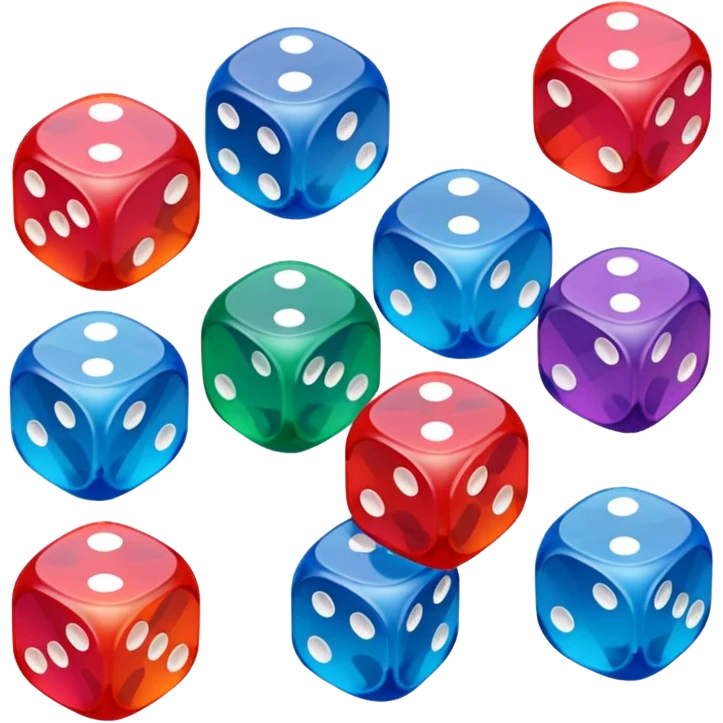 board game dice for group play with others emoji