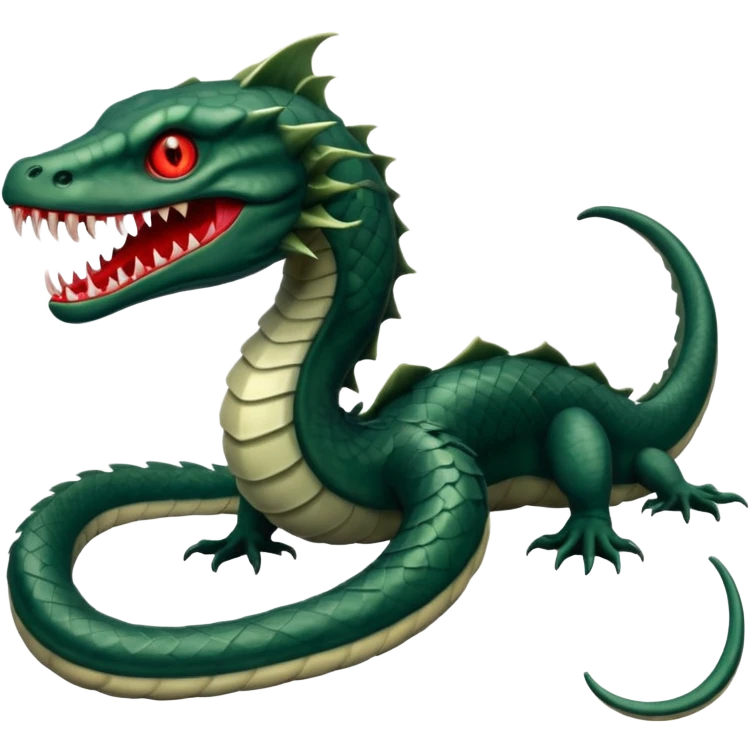 Leviathan – Massive scaled beast with glowing eyes. emoji