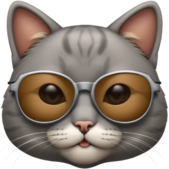 Cat wearing sunglasses emoji