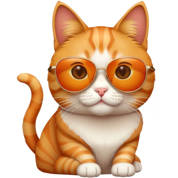Cat with sunglasses emoji
