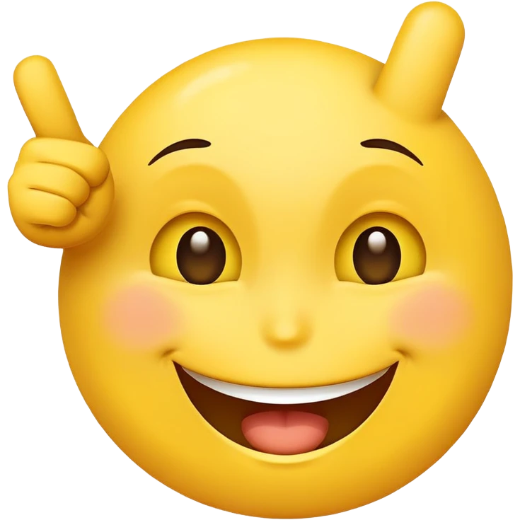 Happy face with middle finger emoji