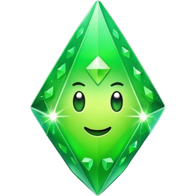plumbob with sparkles emoji