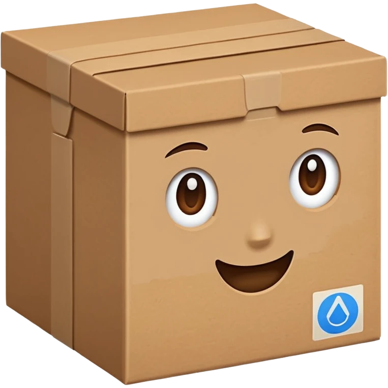 paper box real emoji