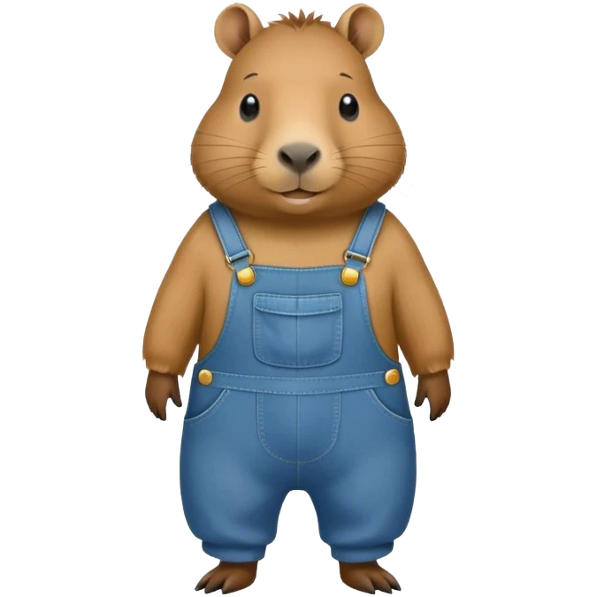 capybara in overalls emoji