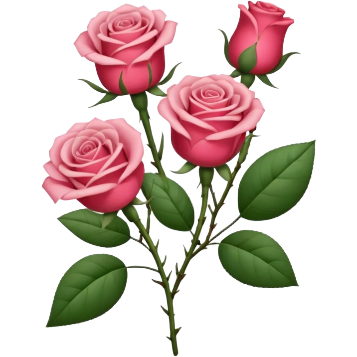 Ramo de rosas rosa emoji