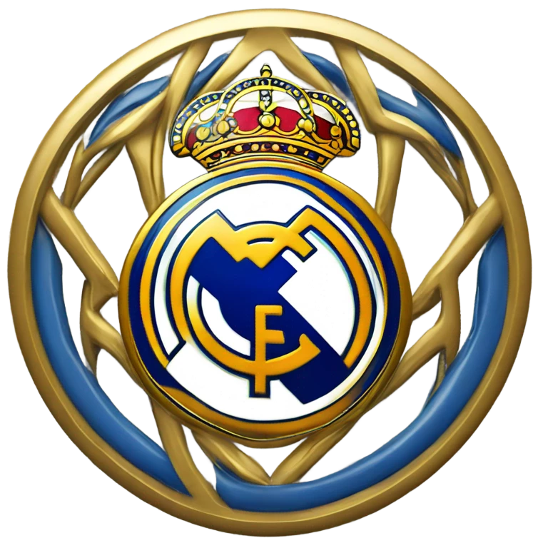 Real Madrid soccer logo emoji