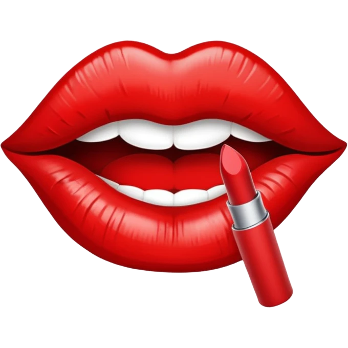 lipstick kiss emoji