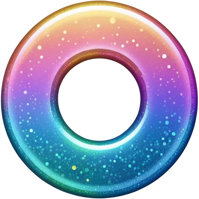 Glitter inner circle emoji