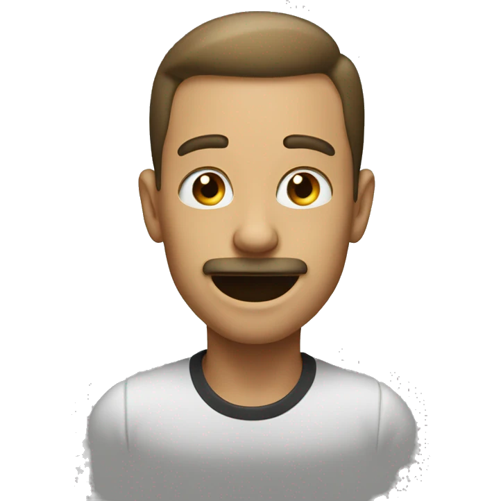 guy with tongue emoji