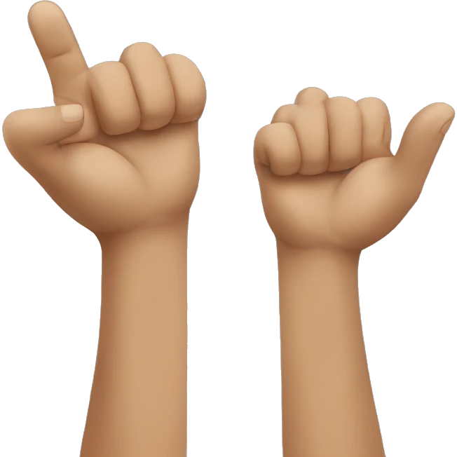 Hands up emoji