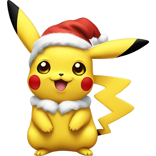 Chrismas pikachu emoji