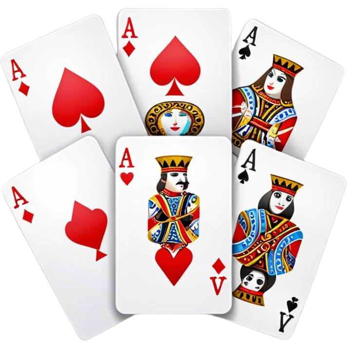 casino playing cards aces and face cards emoji