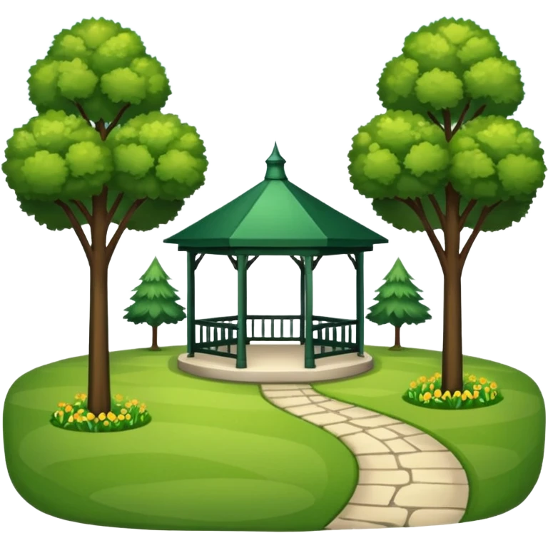 el parque pequeño de un pueblo emoji