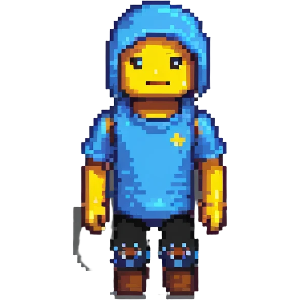 Roblox avatar in pixel art style emoji