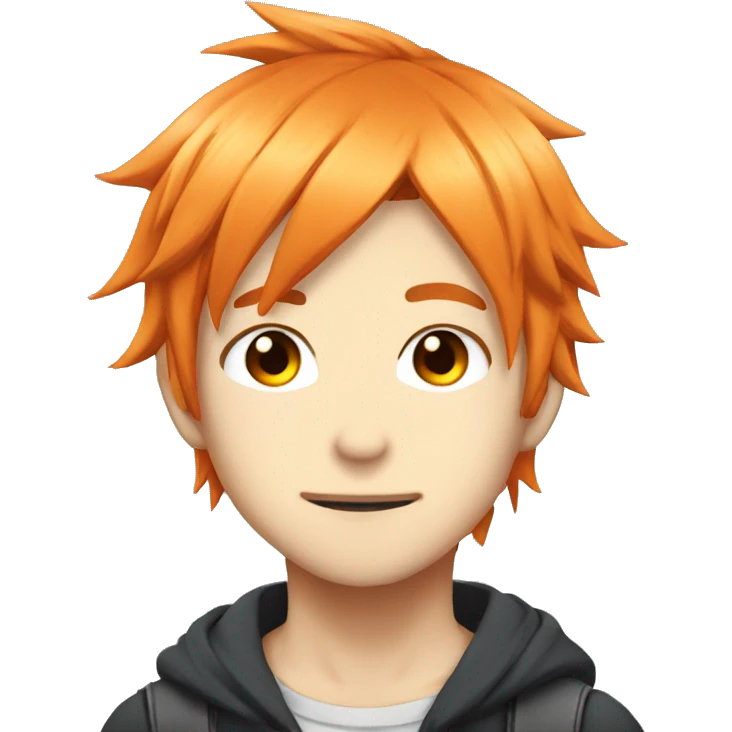 denji orange hair cute anime character emoji