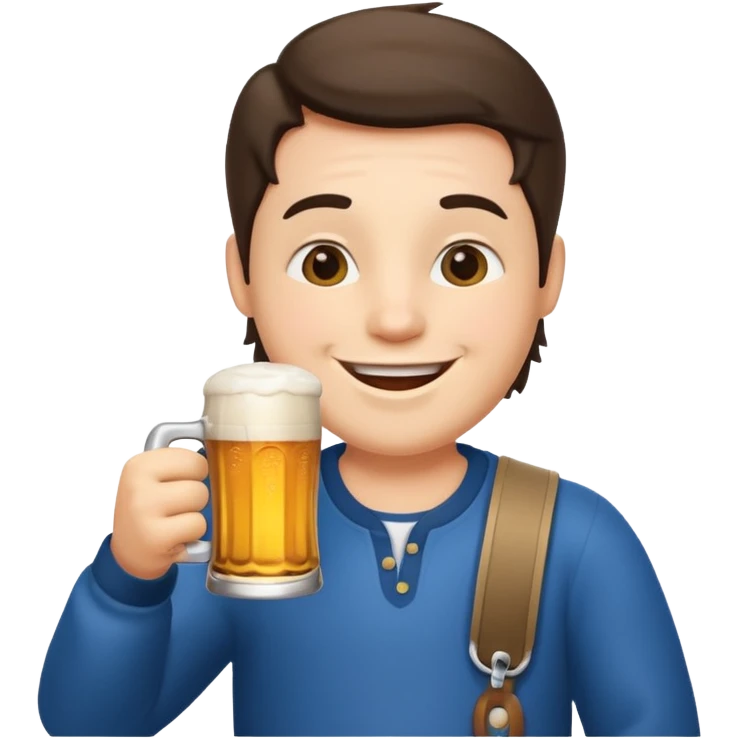 tchoupi buvant une bière  emoji