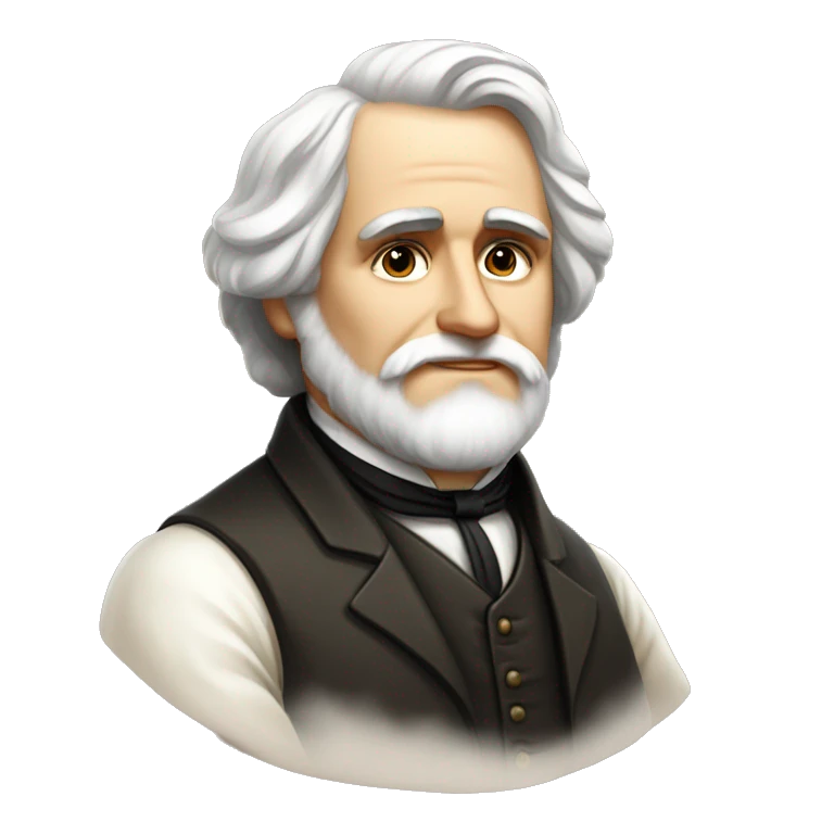 Ivan Turgenev russian author with a book emoji