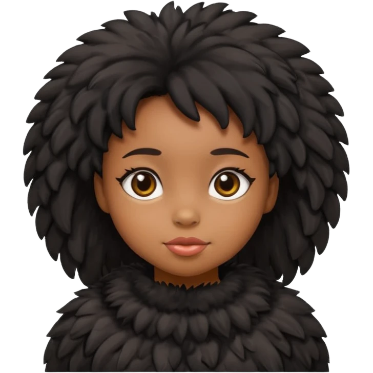 Un poussin noir emoji