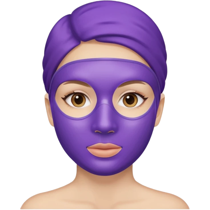violett face mask emoji