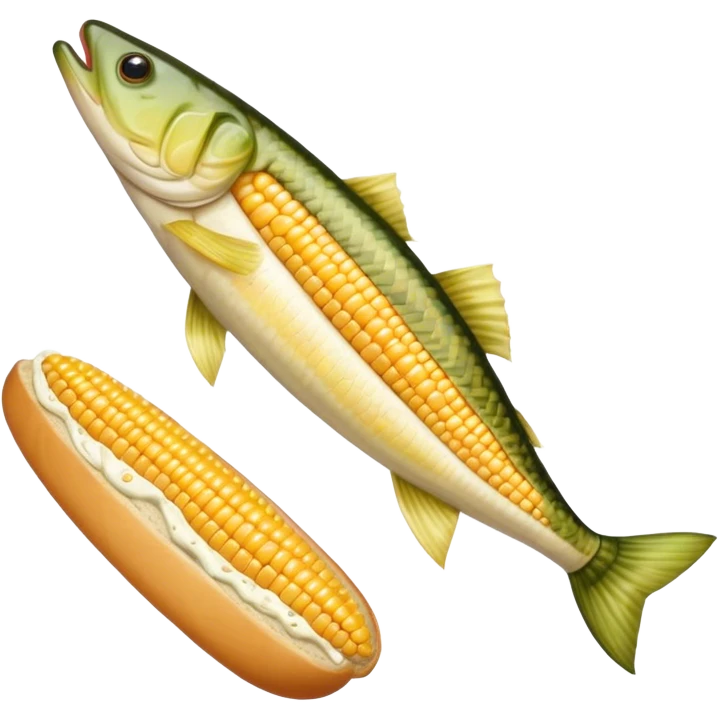 corn cheese and breadChain Pickerel emoji