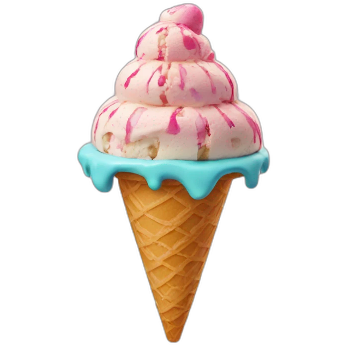 kaleidoscope ICe cream emoji