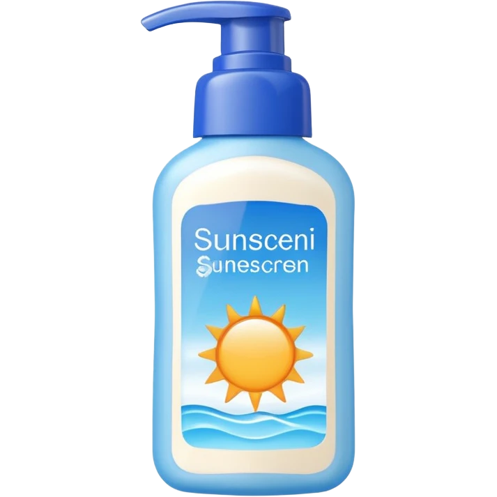 Bottle of sunscreen emoji
