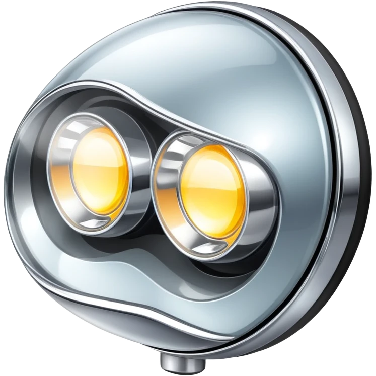 A car headlight emoji
