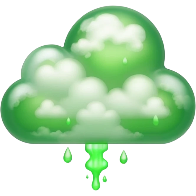 Green fart emoji