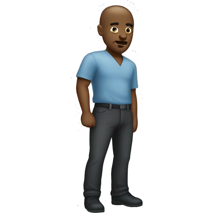 create an emoji of a person mogging emoji