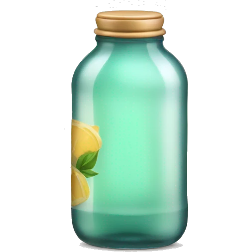 glass bottle with light tea emoji