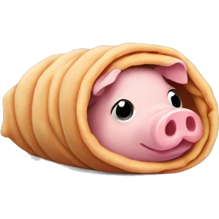 Pig in a blanket emoji