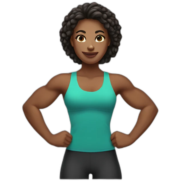 woman bodybulding emoji