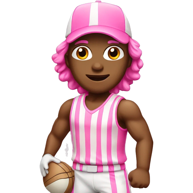 Pink sporting emoji