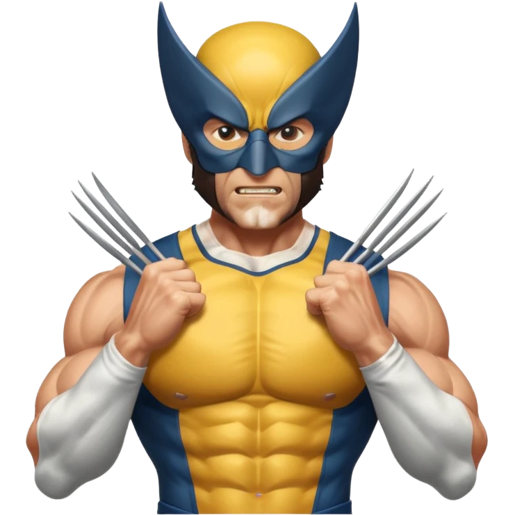 Wolverine with mask emoji