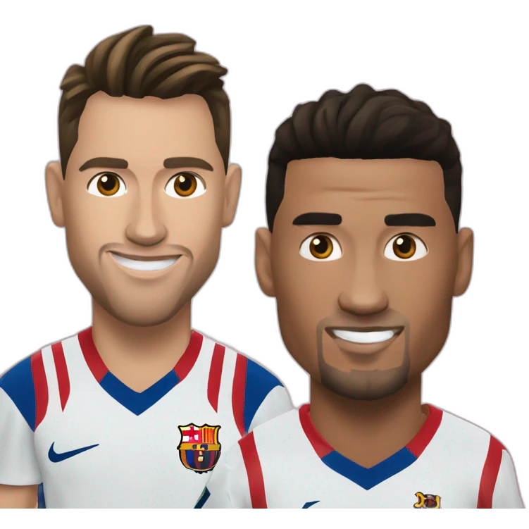 Ronaldo et Messi emoji