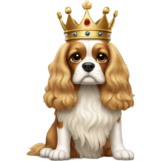 King Charles dog beige emoji
