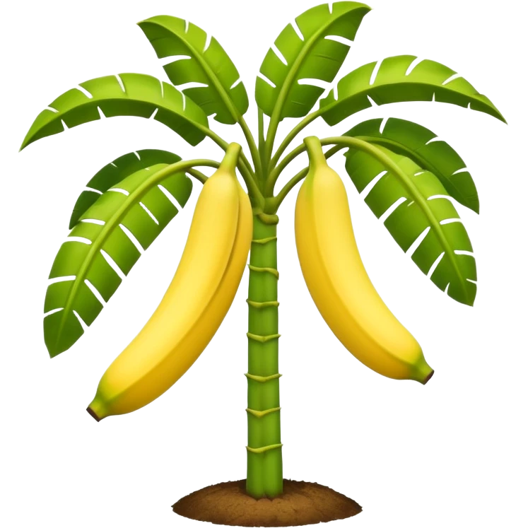 Banana tree, negative banana. emoji