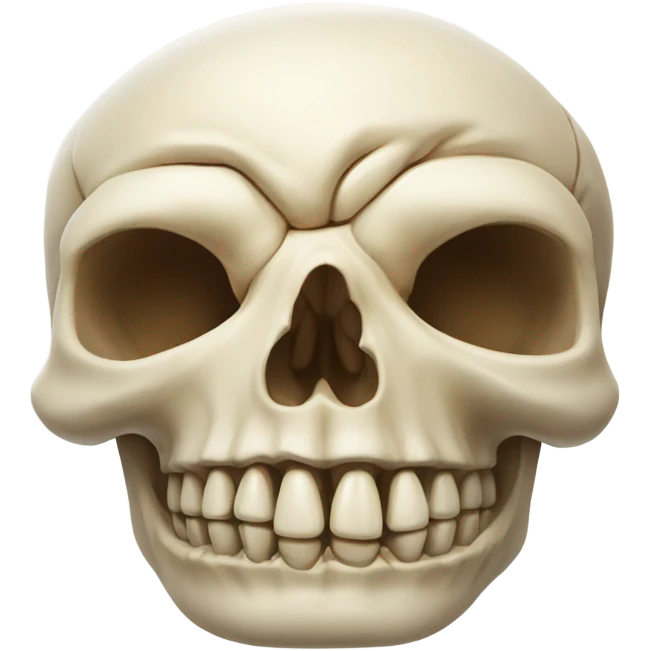 Skull upside down emoji