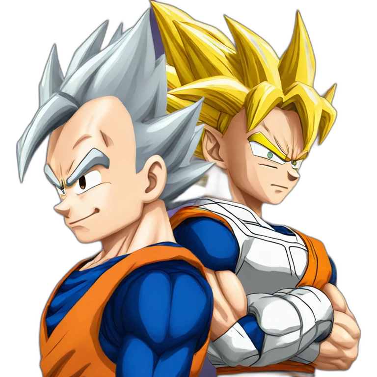 Goku with vegeta emoji