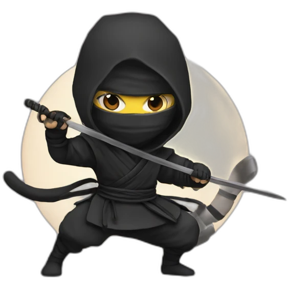 ninja-with-cat emoji